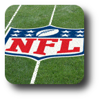 NFL logo on grass field