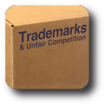 Trademarks & Unfair Competition - those words depicted as brand on a cardboard box