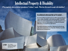 Intellectual Property and Disability poster